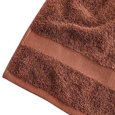 Полотенце махровое 50х90 см шоколадного цвета.