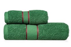 Полотенце махровое 70х140 см зеленого цвета.